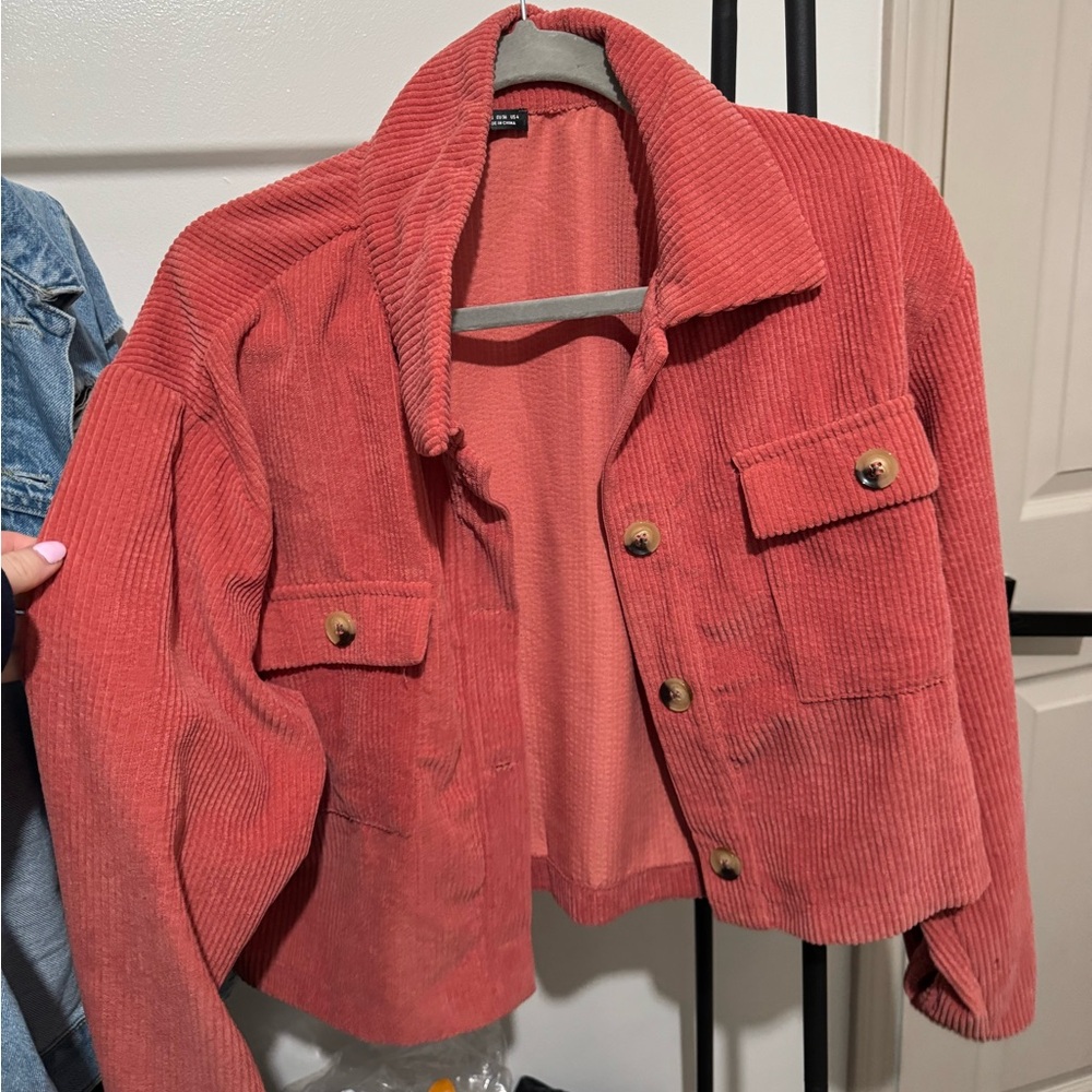 Women's Red Corduroy Jacket
